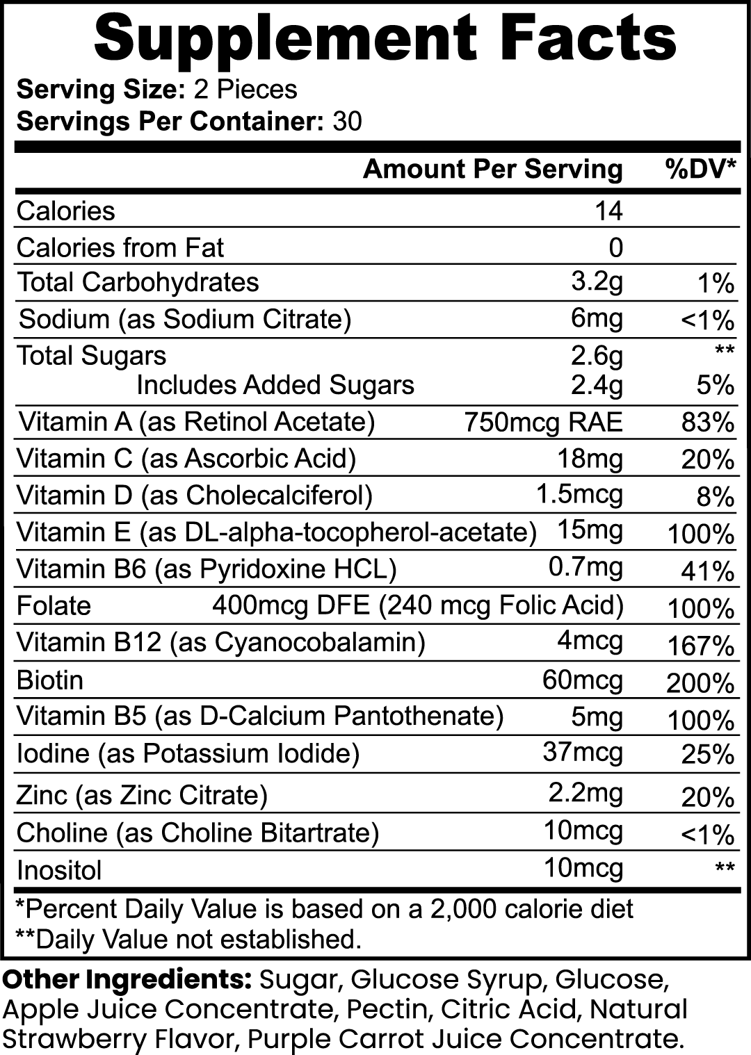 Daily Multi-vitamin Gummies